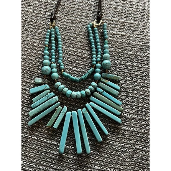 BaubleBar Turquoise statement necklace - Picture 2 of 6
